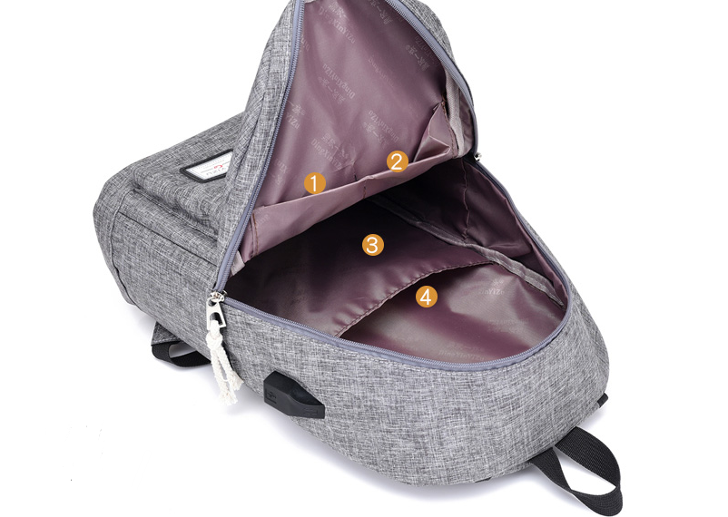 CarryCharge™ Casual Travel Backpack – Built-In USB Charging Port - Image 5