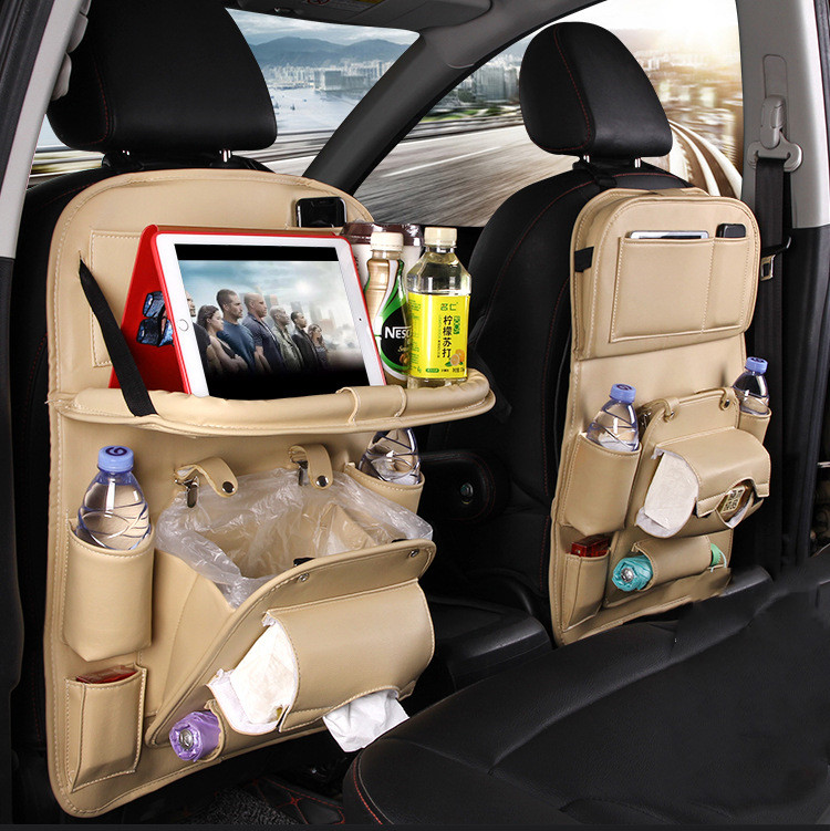 DriveMate⢠Deluxe PU Leather Car Seat Organizer - Image 6