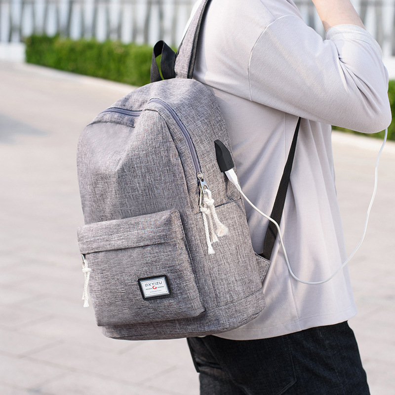 CarryCharge™ Casual Travel Backpack – Built-In USB Charging Port