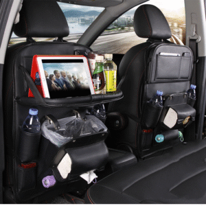 DriveMate™ Deluxe PU Leather Car Seat Organizer