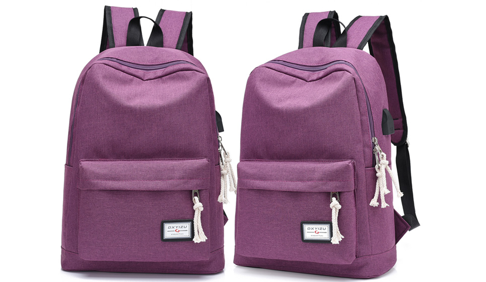 CarryCharge™ Casual Travel Backpack – Built-In USB Charging Port - Image 10