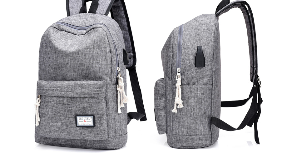 CarryCharge™ Casual Travel Backpack – Built-In USB Charging Port - Image 7